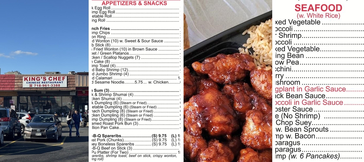King's Chef Menu